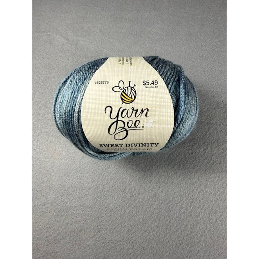 Yarn Bee Sweet Divinity Yarn Denim Dream Acrylic/Nylon 3.5oz 243yds ea